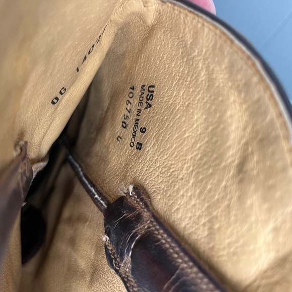 Shyanne Women's Loretta Western Boots Brown Leather Snip Toe Size 9B - Picture 6 of 9